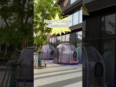 De vrije Bevindende van de de Bellentent van 10x10 Transparante Tent van de het Polycarbonaatkoepel Hittebestendige