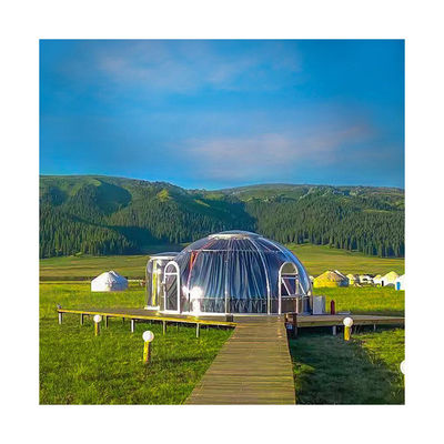 Kwaliteit  Durable Lightweight 6m Geodesic Dome Thickness 3.5mm Dome Igloo Tent fabriek