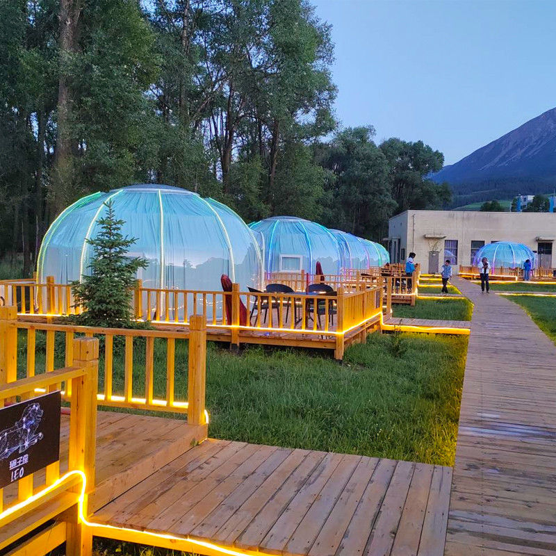 Ronde PC Aluminium Doorzien Bubbel Tent Voor Outdoor Camping En Evenementen