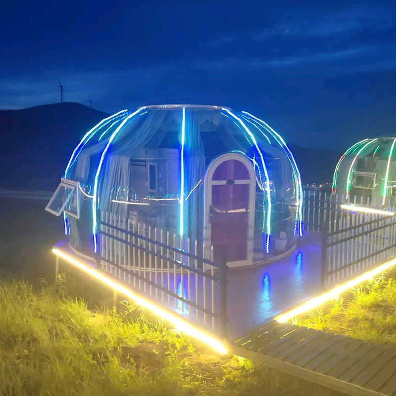 3m x 2.3m Igloo Bubble Tent Polycarbonate Dome Huis Met Houten Karton Pakket