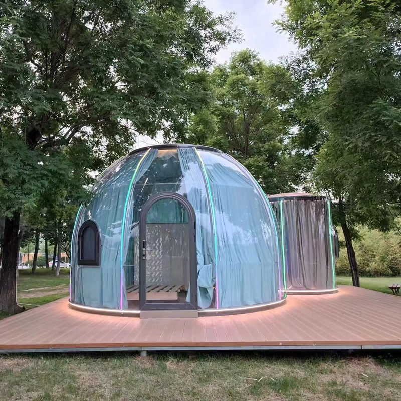 3m x 2.3m Igloo Bubble Tent Polycarbonate Dome Huis Met Houten Karton Pakket