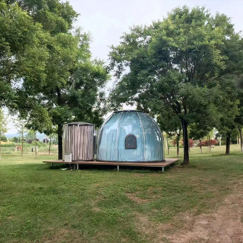 3m x 2.3m Igloo Bubble Tent Polycarbonate Dome Huis Met Houten Karton Pakket