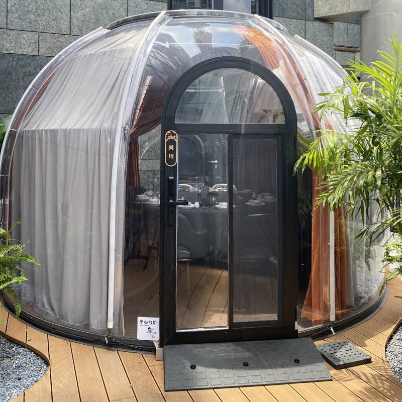 Transparante, heldere, ronde igloo bubbel tent voor buitenkamperen en evenementen