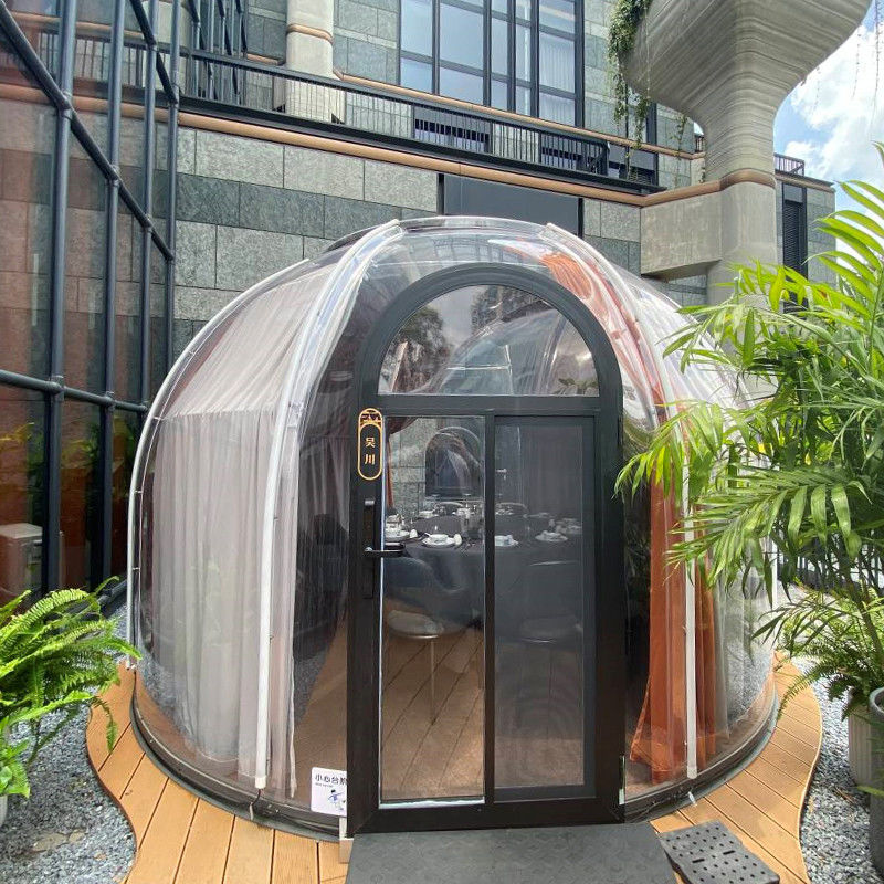 Transparante, heldere, ronde igloo bubbel tent voor buitenkamperen en evenementen
