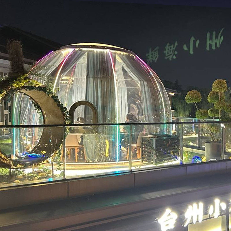 3m x 2.3m Igloo Bubble Tent Waterdicht PC Clear Dome Tent voor feestjes en evenementen