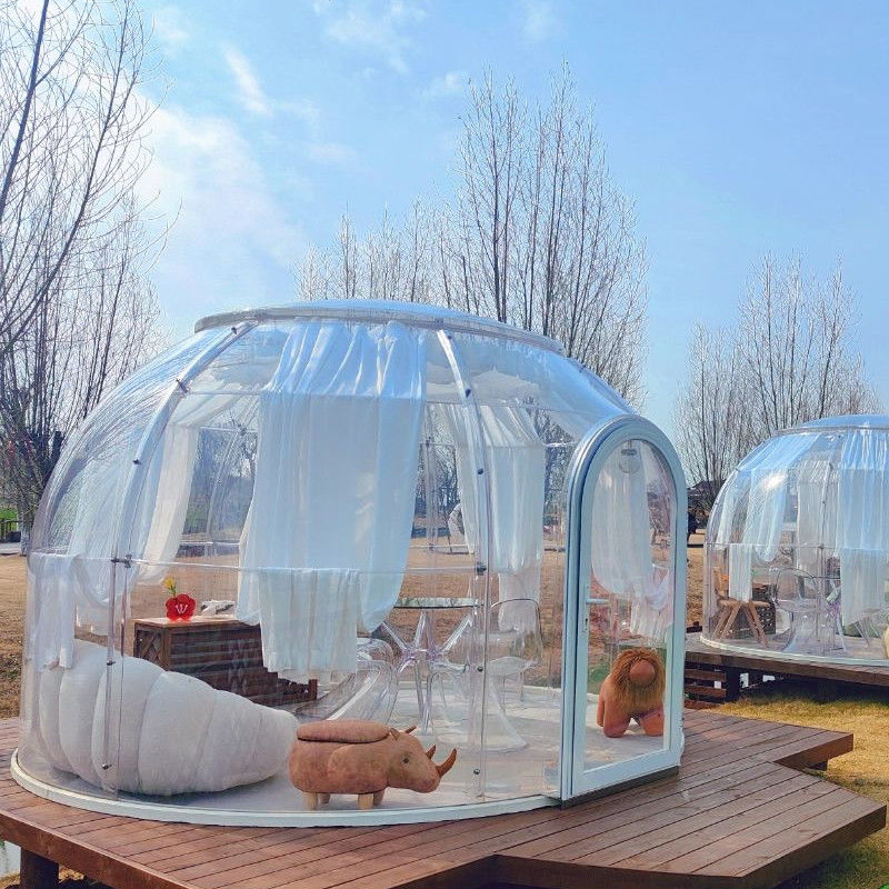 3m x 2.3m Clear Dome House Igloo Bubble Tent met feestjes en evenementen