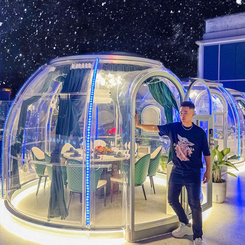 3m x 2.3m Clear Dome House Igloo Bubble Tent met feestjes en evenementen