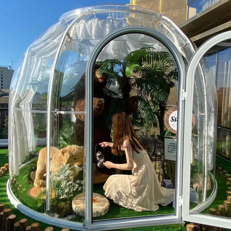 Park PC Clear Igloo Dome Tent 6m Geodetische koepel Voor buitenkamperen