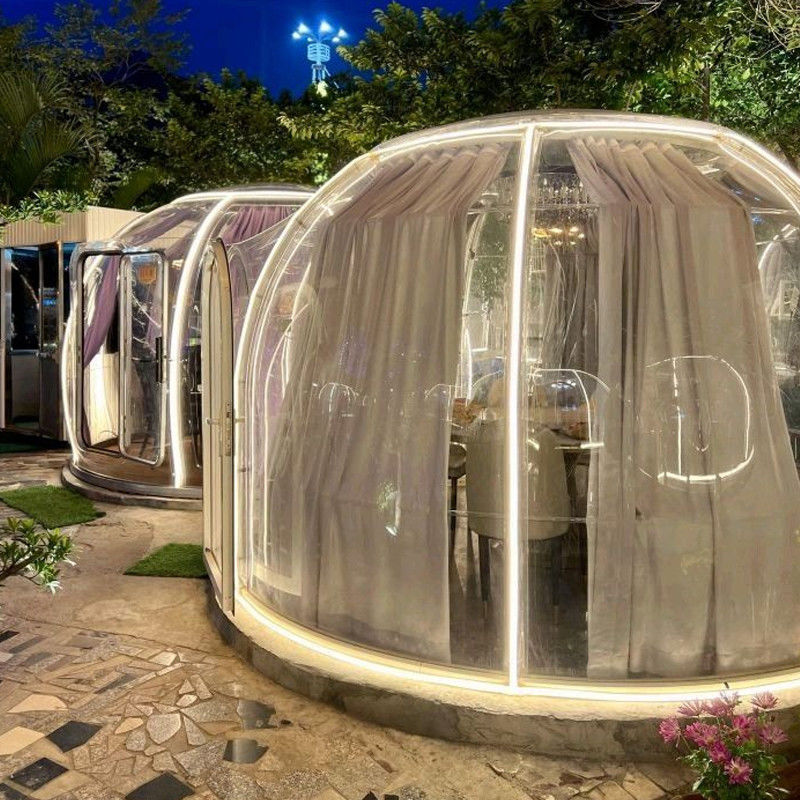 6m geodetische pc helder koepel UV-weerstand 99,9% koepel huis voor feestjes en evenementen