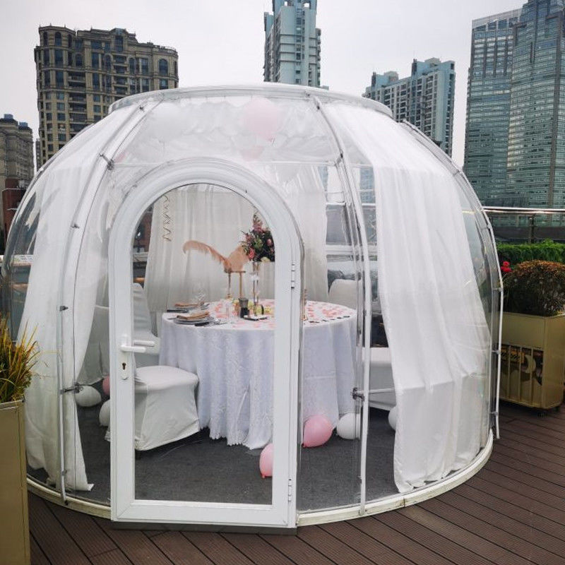 Outdoor Trade Show Tent Hotel Garden Party Luxe Glamping PC Winter Geodetische Dome Tent
