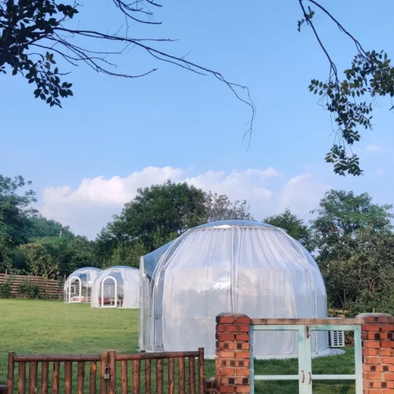 Outdoor Trade Show Tent Hotel Garden Party Luxe Glamping PC Winter Geodetische Dome Tent